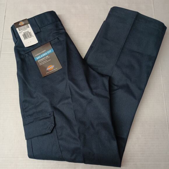 Dickies Cargo Pants Men's Size 30x32 Navy Blue Relaxed Fit Straight Leg Workwear - Picture 1 of 7
